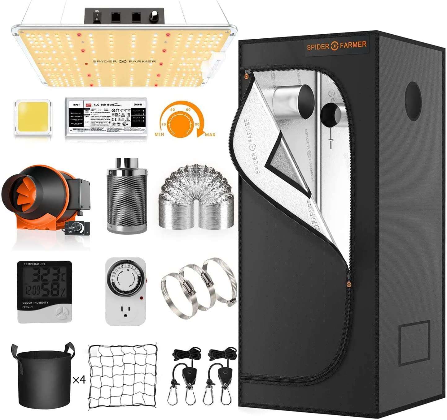 Spider Farmer Grow Tent Kit Complete