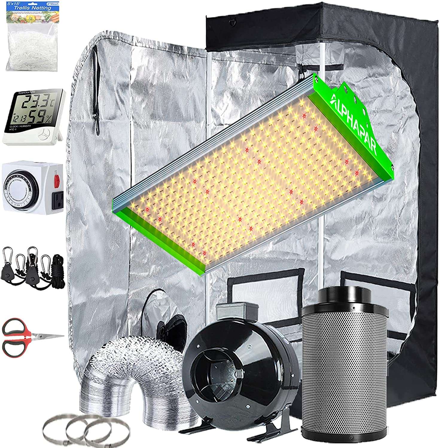 TopoGrow LED Grow Tent Complete Kit