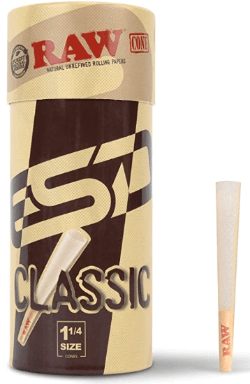 RAW Cones Classic 1-1-4 Size