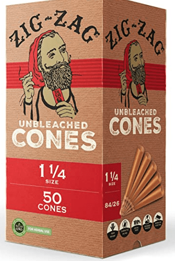 ZIG-ZAG 1 1-4 Rolling Papers Pre Rolled Cones