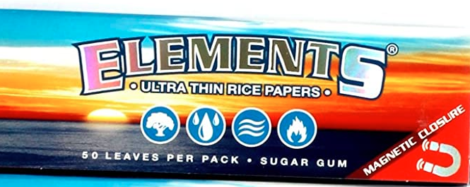 Elements 1.25 1 1-4 Size Ultra Thin Rice Rolling Paper